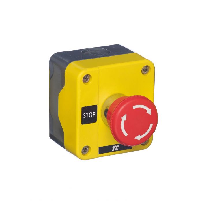 Plastic Push Button Stations - One Position Emergency Stops - Twist ...