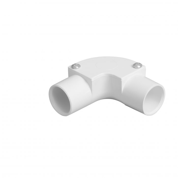 PVC Conduit Inspection Elbow - 20mm - White