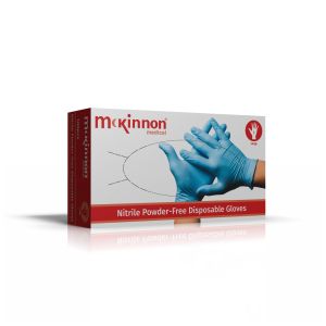 Gloves medical blue nitrile powder free 100pk