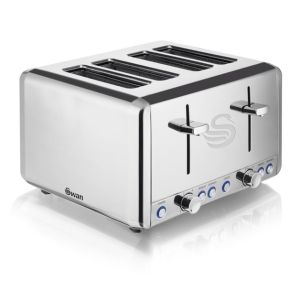 Toaster 4-slice 1850W stainless steel
