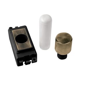 Grid Module Dimmer MNT Kit - Black - Antique Brass