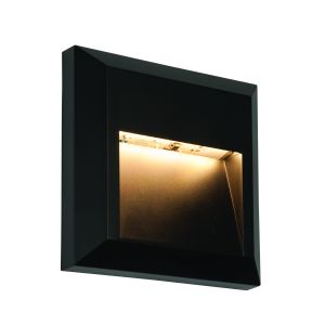 Steplight square indirect 1.1W ww black