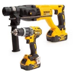 18V Combi Drill &amp; SDS Plus Drill Set