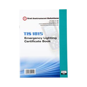 Emergency Lighting Certificate Pad