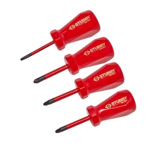 Stubby VDE Slim Screwdriver Set of 4