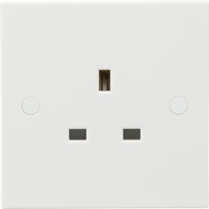 Socket 1G Unswitched 13A Whi
