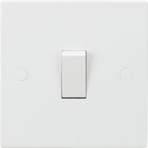 Plate Switch 1G 2 Way Whi 
