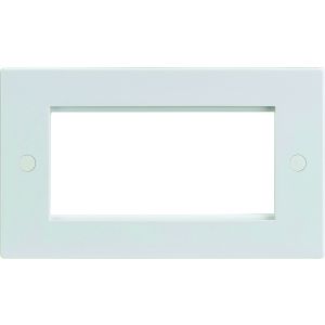 2G 4 module Euro plate Whi
