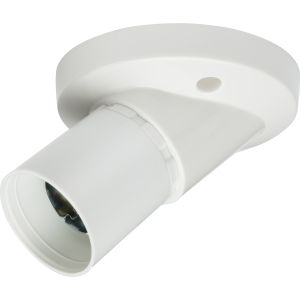 Angled Batten Lampholder T2 Whi
