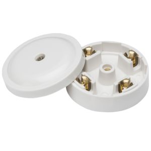 Junction Box 4 Term 20A White Mini
