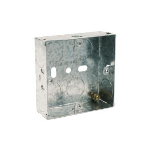 1 Gang 25mm Steel Switch &amp; Socket Back Box
