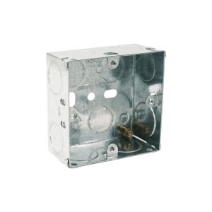 1 Gang 35mm Steel Switch &amp; Socket Back Box
