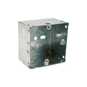 1 Gang 47mm Steel Switch &amp; Socket Back Box
