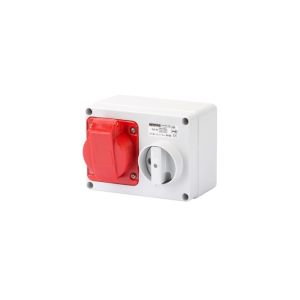 Horizontal Switched Interlocked Sockets - 16A 3P+N+E 400V 6H