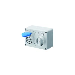 Horizontal Switched Interlocked Sockets - 32A 2P+E 230V 6H 