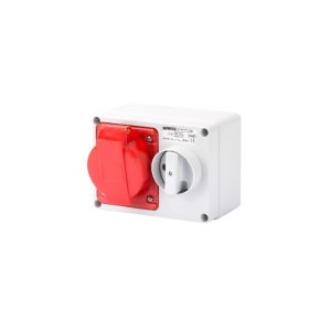 Horizontal Switched Interlocked Sockets - 32A 3P+E 400V 6H 