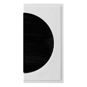 Single brush module - white (black bristles)