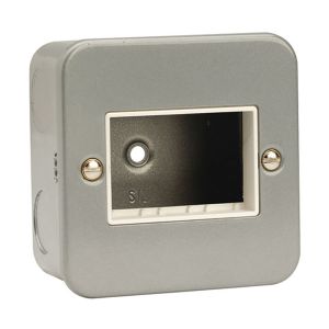 Modular Switch Plates - 1 gang 3 aperture metalclad