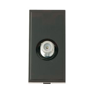 Euro module satellite female socket black
