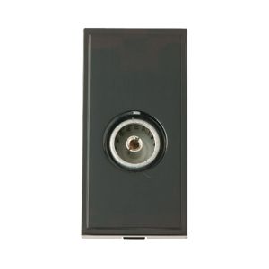 Euro module coax female socket black
