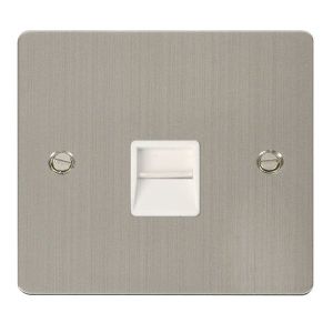 Telephone Outlets - Single secondary socket - white inserts