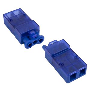 250V 20A 3 pin push fit flow connector complete