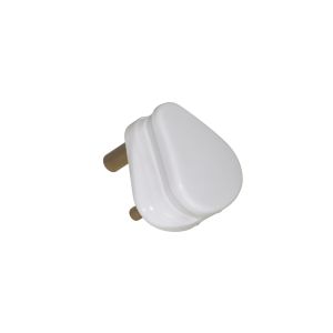 Plugs, Connectors and Adaptors - Plug round pin 5A - white