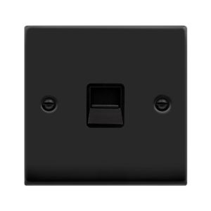 Single Telephone Outlet - Master - Black