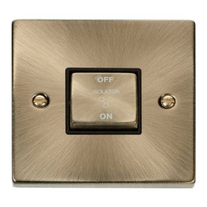 Switch TP Fan Isolator - Black - Antique Brass