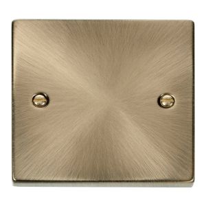 Blank Plate 1 Gang - Antique Brass