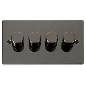 Dimmer Switch TE 4 Gang 2 Way 100W - Black Nickel