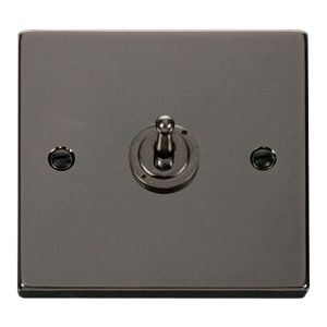 Toggle Switch 1G 2 Way 10AX - Black Nickel