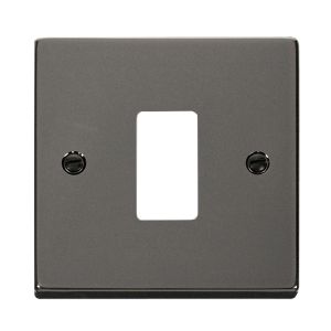 Grid plate 1 Gang - Black Nickel