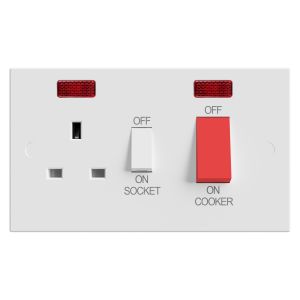 Cooker Control Unit Neon Red Switch