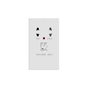 Dual Voltage Shaver Socket Neon 115/230V