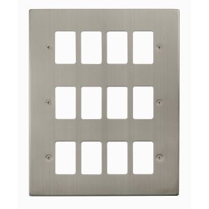 Stainless Steel Cover Plates - 12 gang