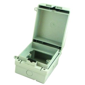 IP65 Rated single gang socket enclosure