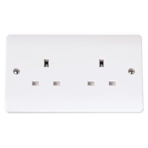 13 Amp Socket Outlets - 2 gang unswitched