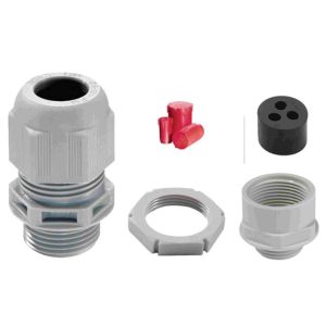 Plastic IP68 Cable Gland LSF - ESKV 40/MFD 2 x 25mm + 1 x 16mm + KEM 32/40 adaptor