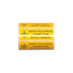 Safety electrical connection - 75 x 25mm Pk250