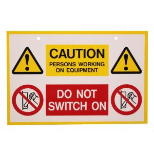 Caution Persons Working Sign - 150 x 225mm Pk1