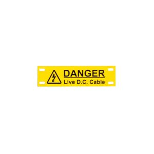 Danger Live DC - Cable Marker Tags - 75 x 20mm (Qty 10)