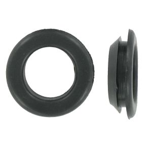 Grommet Fast Fit Open 20mm PVC Blk
