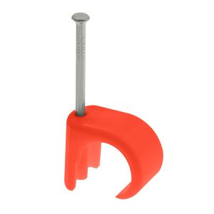 Red cable clips for 7-10mm round cable