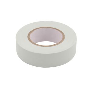 White PVC tape 19mm x 33m rolls 