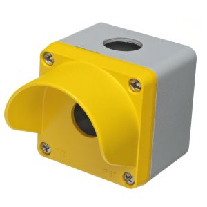 Metal Control Station Enclosures - 1 hole c/w shroud