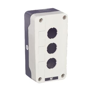 Plastic Control Station Enclosures - 3 position empty control station grey