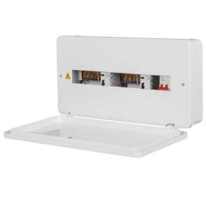 Metal Consumer Unit c/w Switch &amp; RCD&#039;s - 2+7+7 way