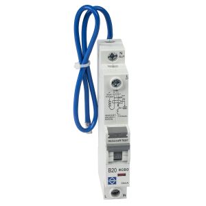  6kA 30mA Single Pole RCBO - B Curve - 20A - Type A