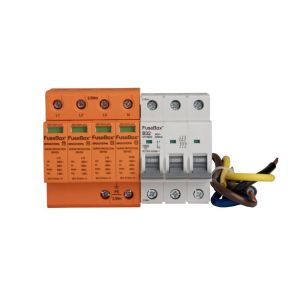 Surge protection kit T2 SPD TPN KIT inc cables &amp; 32A TP MCB